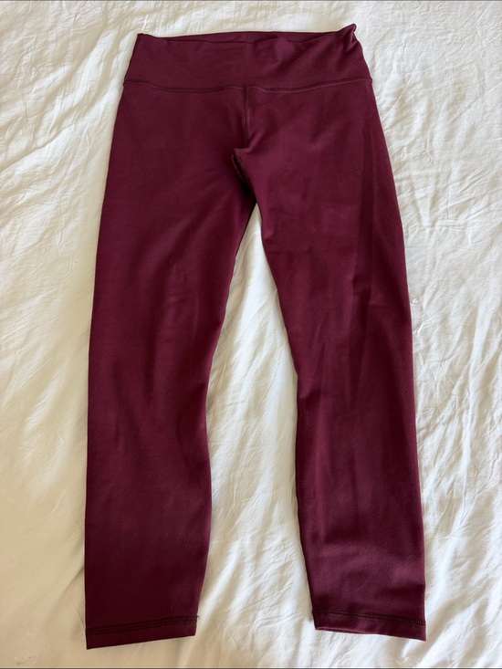 Fabletics Pants - Fabletics Women's Burgundy Power Hold High-Waist Leggings